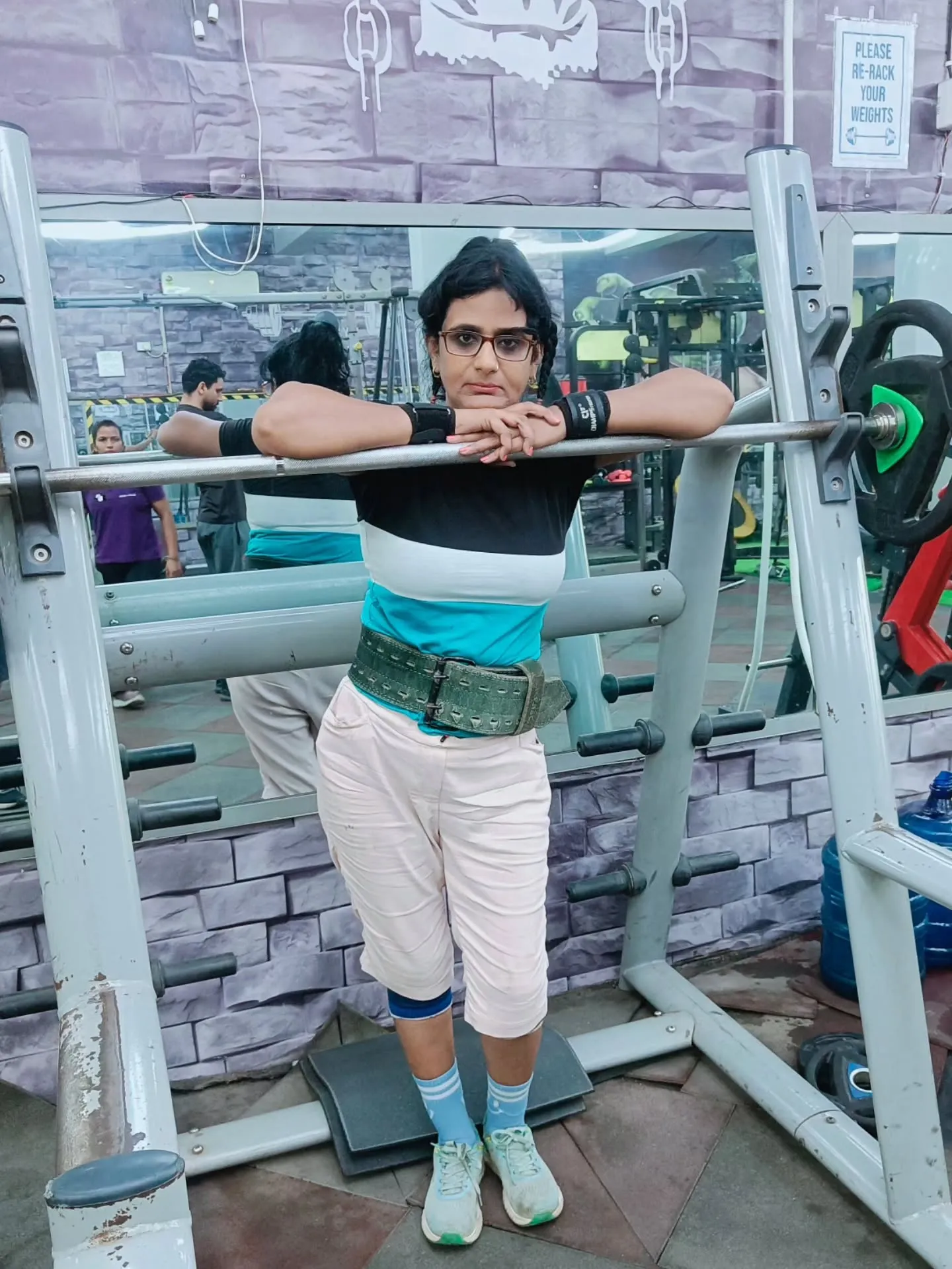 Richa Gupta in activewear at the gym — fitness look from her Instagram feed
